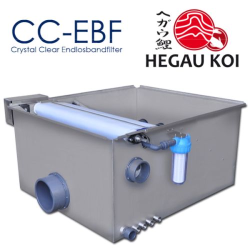 Crystal Clear EBF 500 | Schwerkraftversion | Endlosbandfilter mit 75µ Polyethylen-Kunstoffband